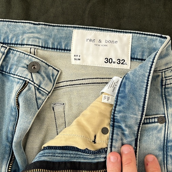 NEW Rag & Bone Jeans. 30 x 32 - Picture 2 of 2